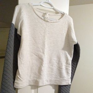 Grey and Cream Sweater: Made in America